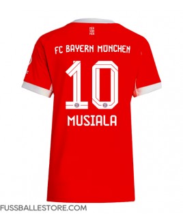 Günstige Bayern Munich Jamal Musiala #10 Heimtrikot Damen 2025-26 Kurzarm